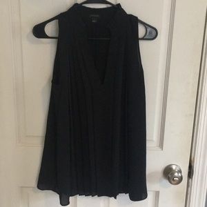 MOVING SALE!!! Ann Taylor Pleated Black Blouse